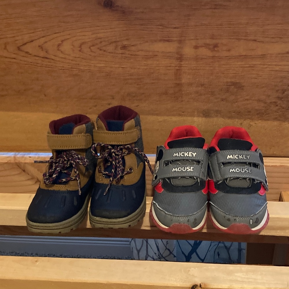 Carter's Kids Boots and Mickey Mouse tennis Shoes